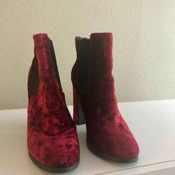 Red Velvet Booties - Picture 6 of 8